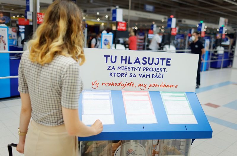 TESCO hlasovanie