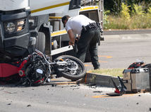havária, motorkár, Betliarska, polícia,