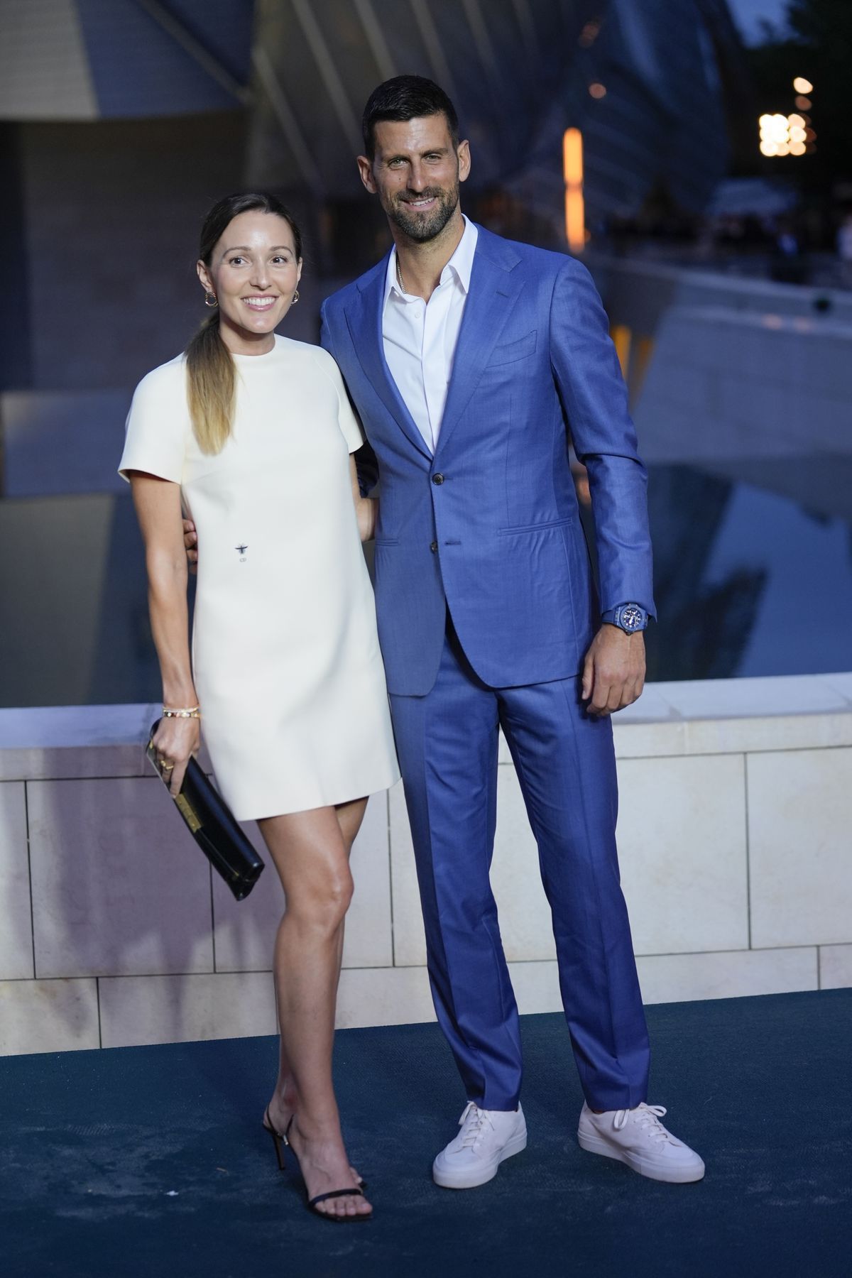 Tenista Novak Djokovič a jeho manželka Jelena...