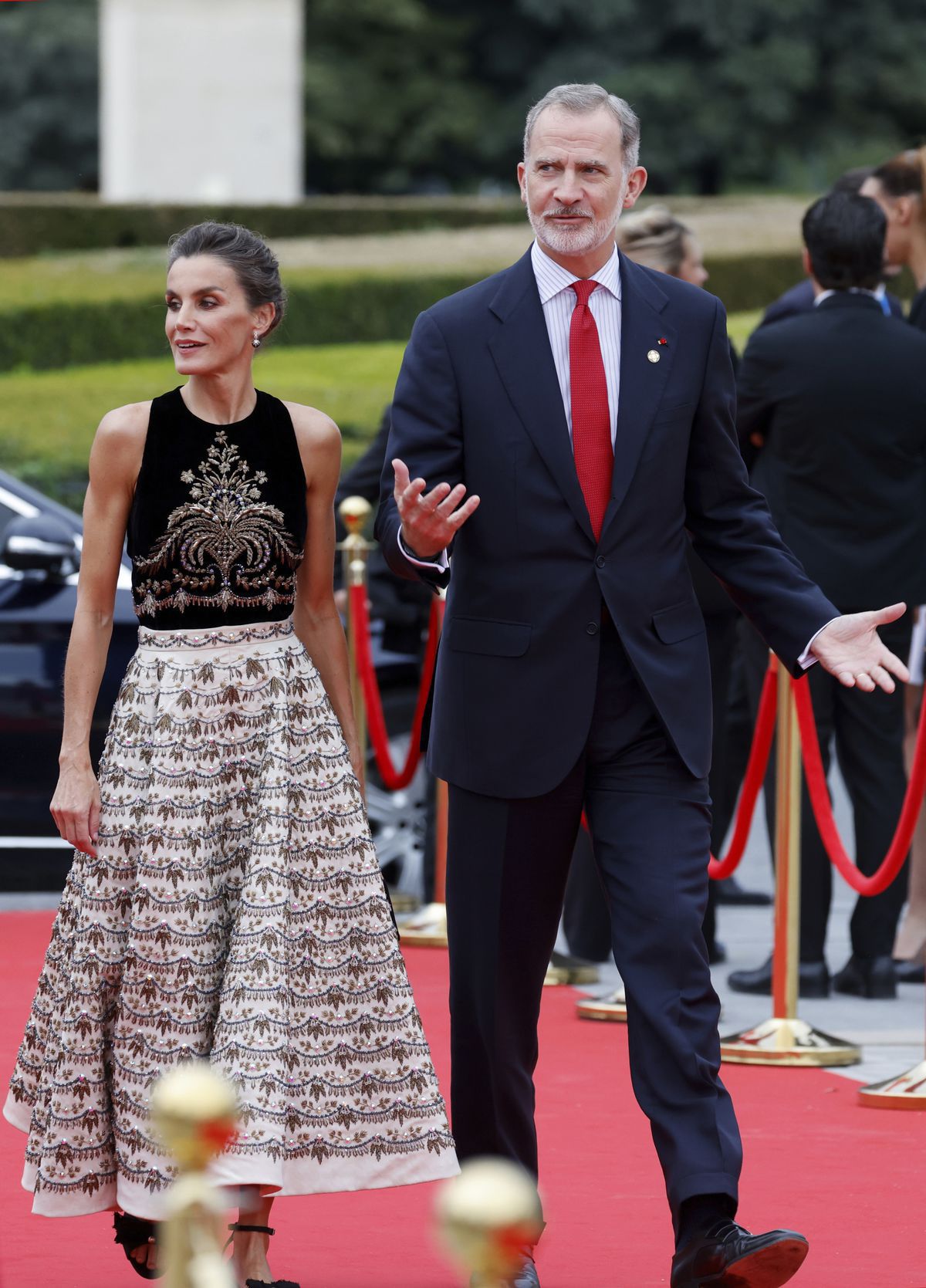Španielsky kráľ Felipe VI a jeho manželka -...