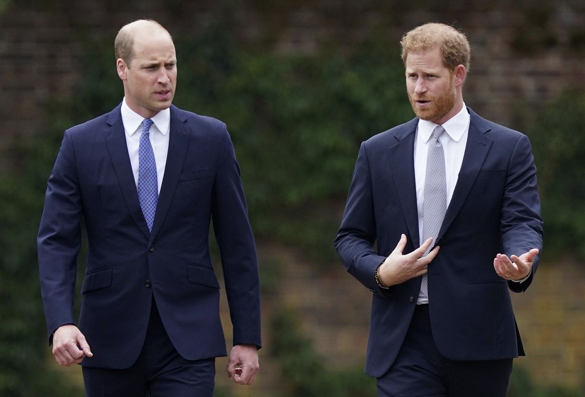 Princ William a princ Harry v roku 2021.