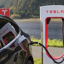 Tesla model X supercharging