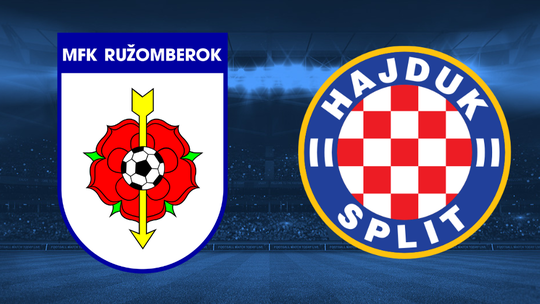 Zápas predkola Konferenčnej ligy Ružomberok - Hajduk Split sme sledovali ONLINE