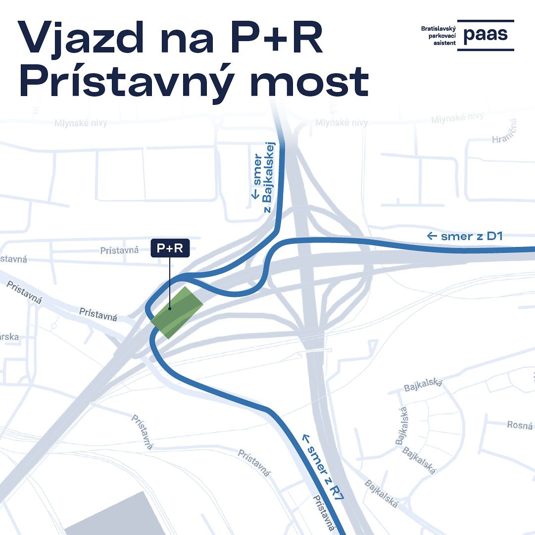 Nové záchytné parkovisko - umiestnenie.