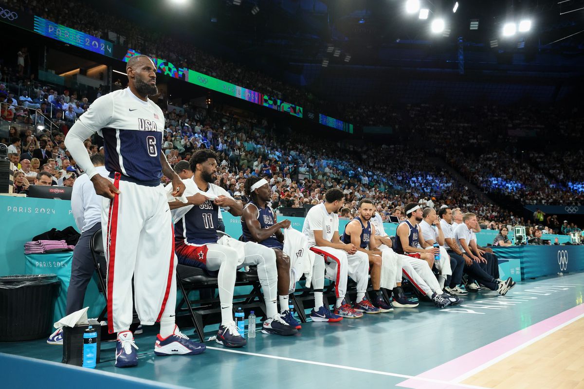 Americký basketbalový tím na OH v Paríži.
