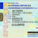 Technický preukaz - osvedčenie o evidencii