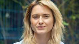 Herečka Rebeka Poláková na návšteve redakcie...