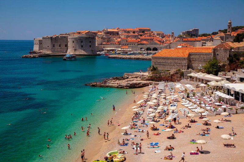 Dubrovník a jeho historické hradby filmári...