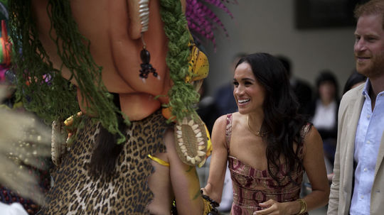 Britský princ Harry a jeho manželka Meghan...