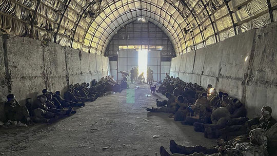 Russians captured in Ukraine raid...