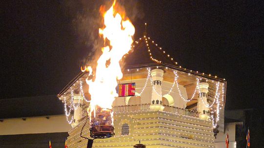 Chrám sv. zuba v meste Kandy je aspoň raz za...