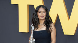Herečka Salma Hayek na premiére filmu Tiché znamenie. 