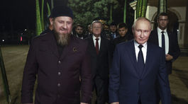 Ruský prezident Vladimir Putin a hlava ruskej...