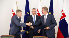 Peter Pellegrini, Robert Fico, Peter Žiga, Juraj Blanár, memoradnum