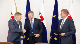 Peter Pellegrini, Robert Fico, Peter Žiga, Juraj Blanár, memoradnum