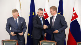 Peter Pellegrini, Robert Fico, Peter Žiga, Juraj Blanár, memoradnum