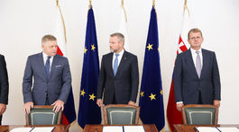 Peter Pellegrini, Robert Fico, Peter Žiga, Juraj Blanár, memoradnum