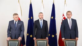 Peter Pellegrini, Robert Fico, Peter Žiga, Juraj Blanár, memoradnum
