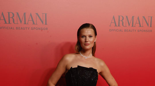 Nemecká modelka Toni Garrn prišla do Benátok...