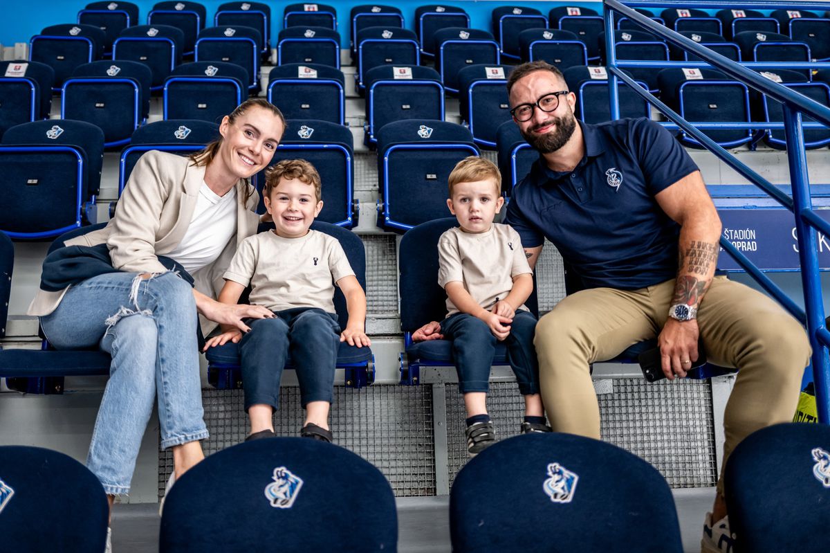 Július Koval with his family.