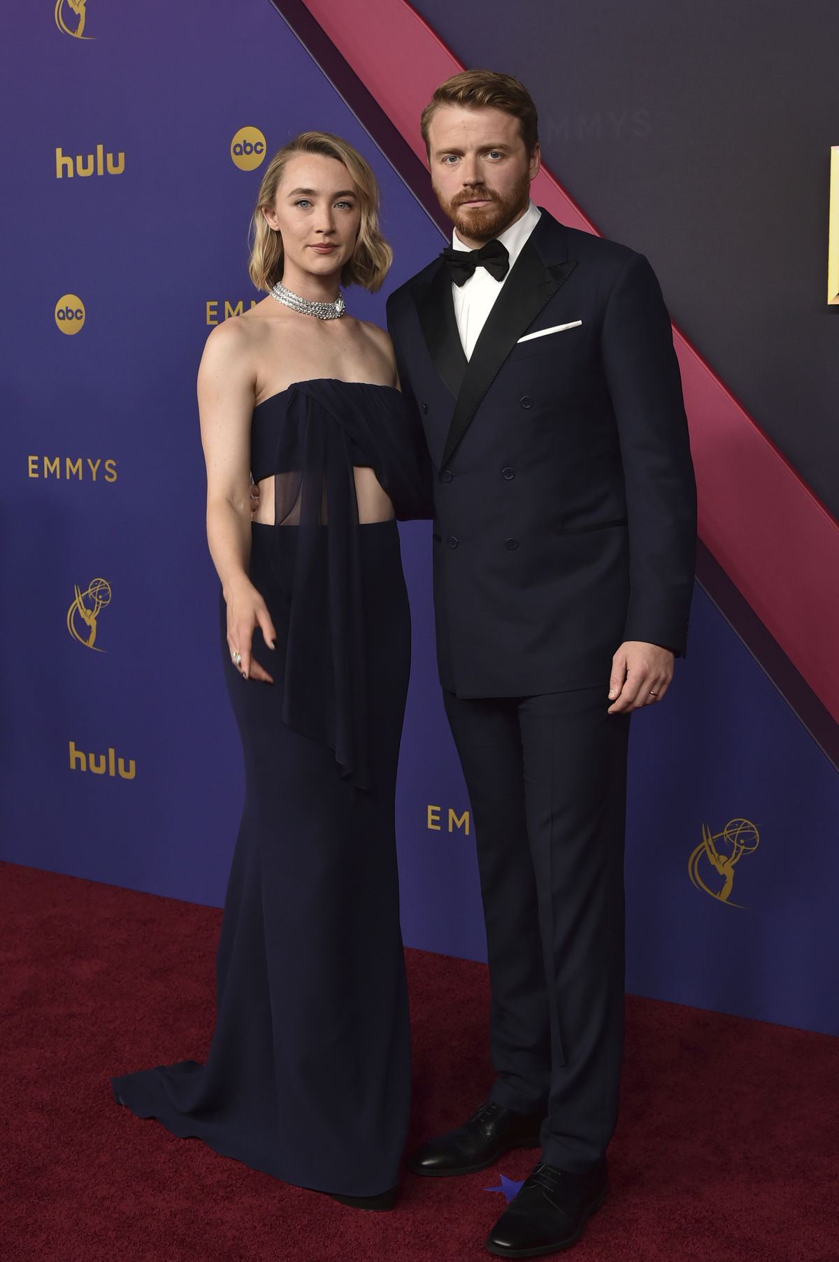 Herečka Saoirse Ronan a jej manžel Jack Lowden.