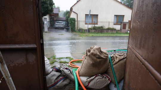 Povodňová situácia v Stupave.