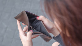 UP peňaženka, prázdna, peniaze, exekúcia