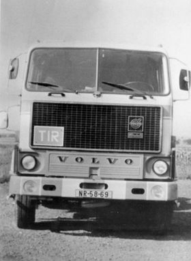 Volvo F89, na ktorom Jozef Rábek začal kariéru...