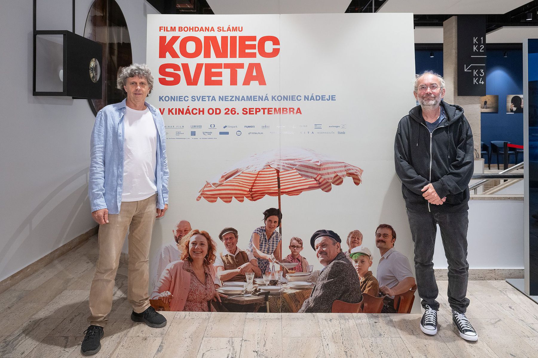 scenárista Ivan Arsenjev a režisér Bohdan Sláma...
