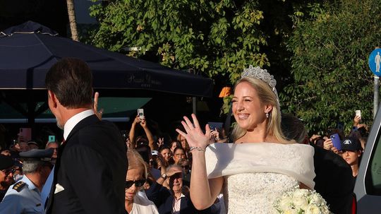 Princezná Theodora pred vstupom do  Katedrály...