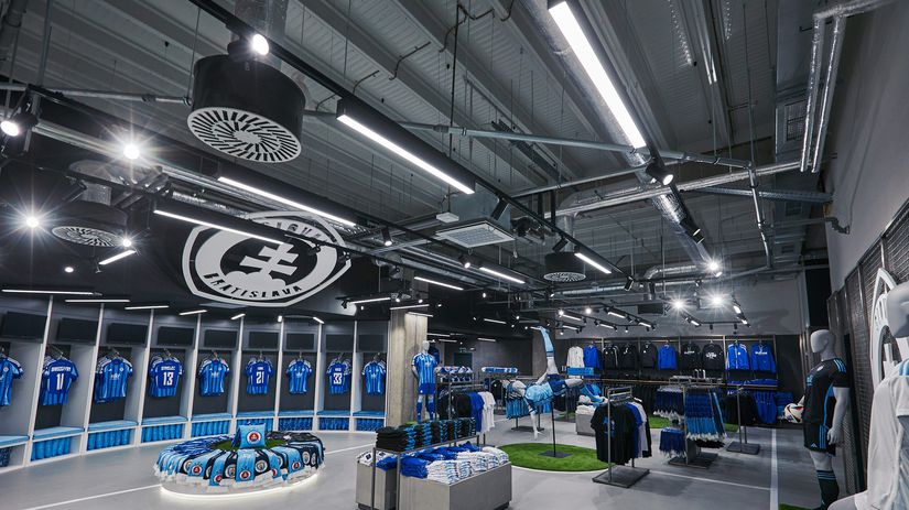 Nový fanshop futbalového Slovana.