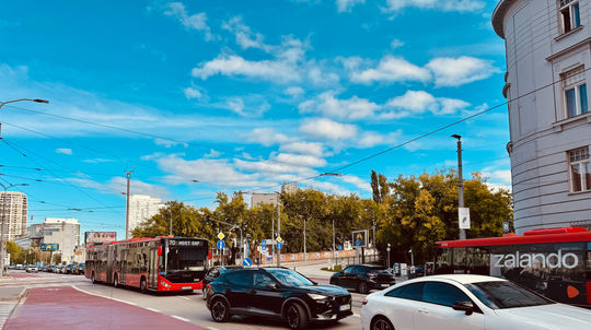 Cyklopruhy na Vajanského nábreží v Bratislave...