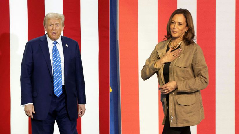 Harrisová, Trump