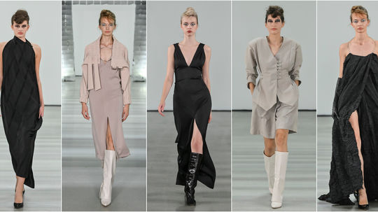 Modelky na prehliadke dizajnérky Andrey...