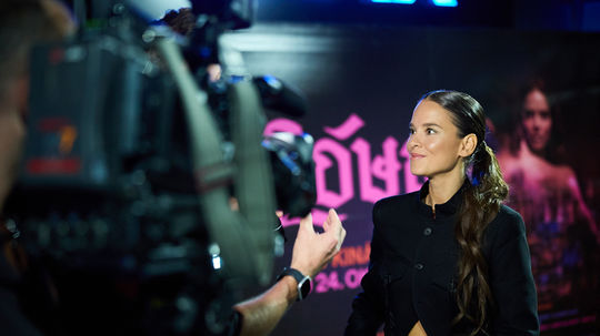 Herečka Kristína Svarinská na premiére filmu...