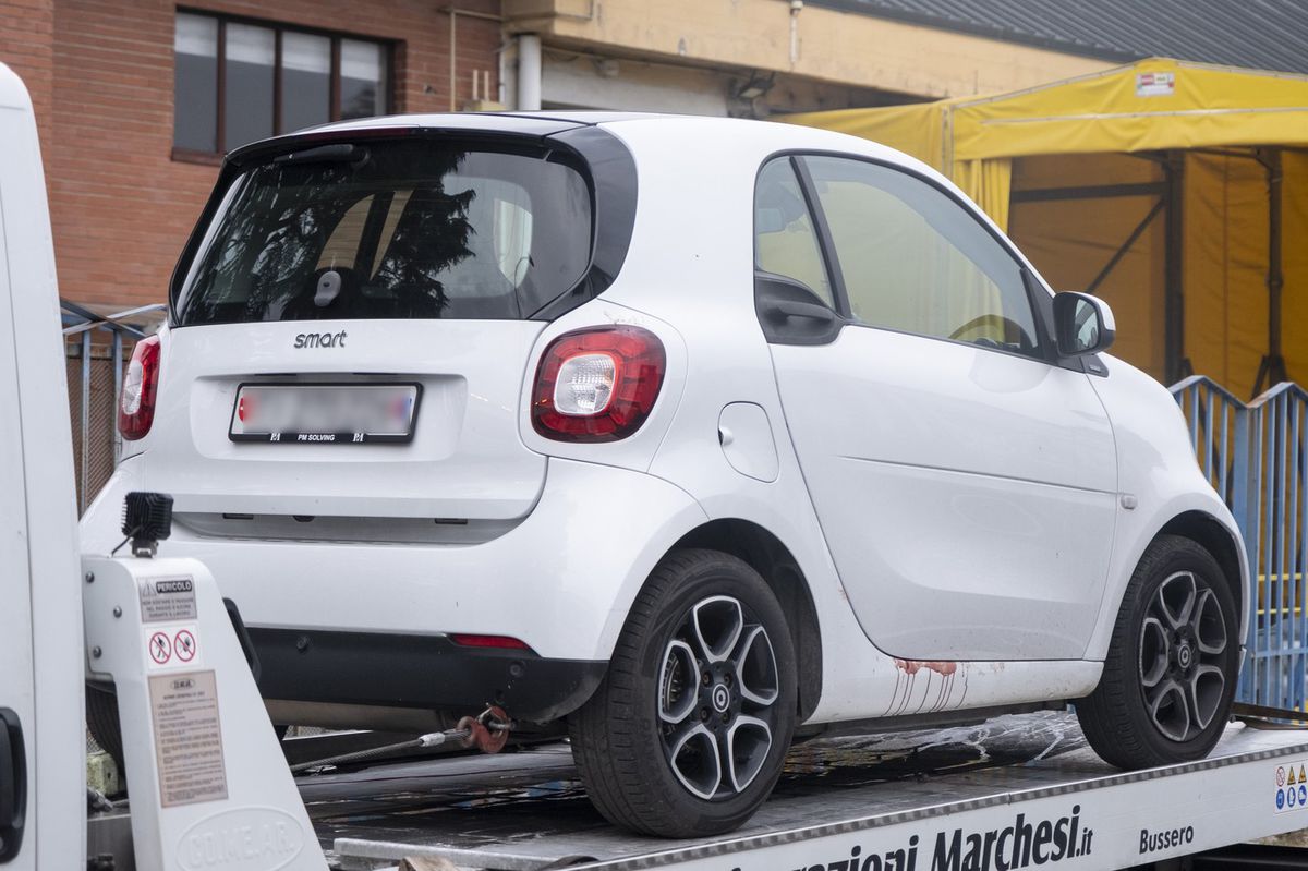 The car in which the murder took place.