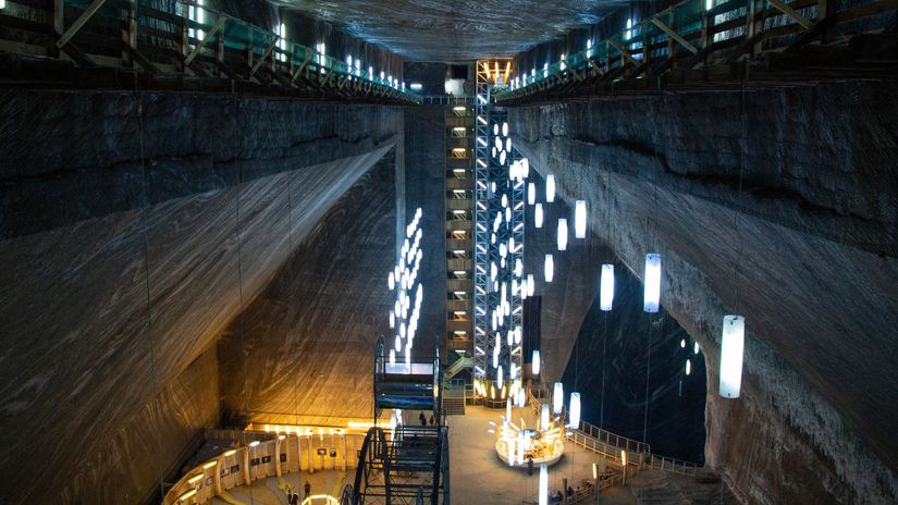 soľná baňa, Rumunsko, salina Turda