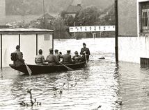 čln, povodeň, Banská Bystrica, 1974