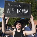 interrupcie, protest, Poľsko, potraty