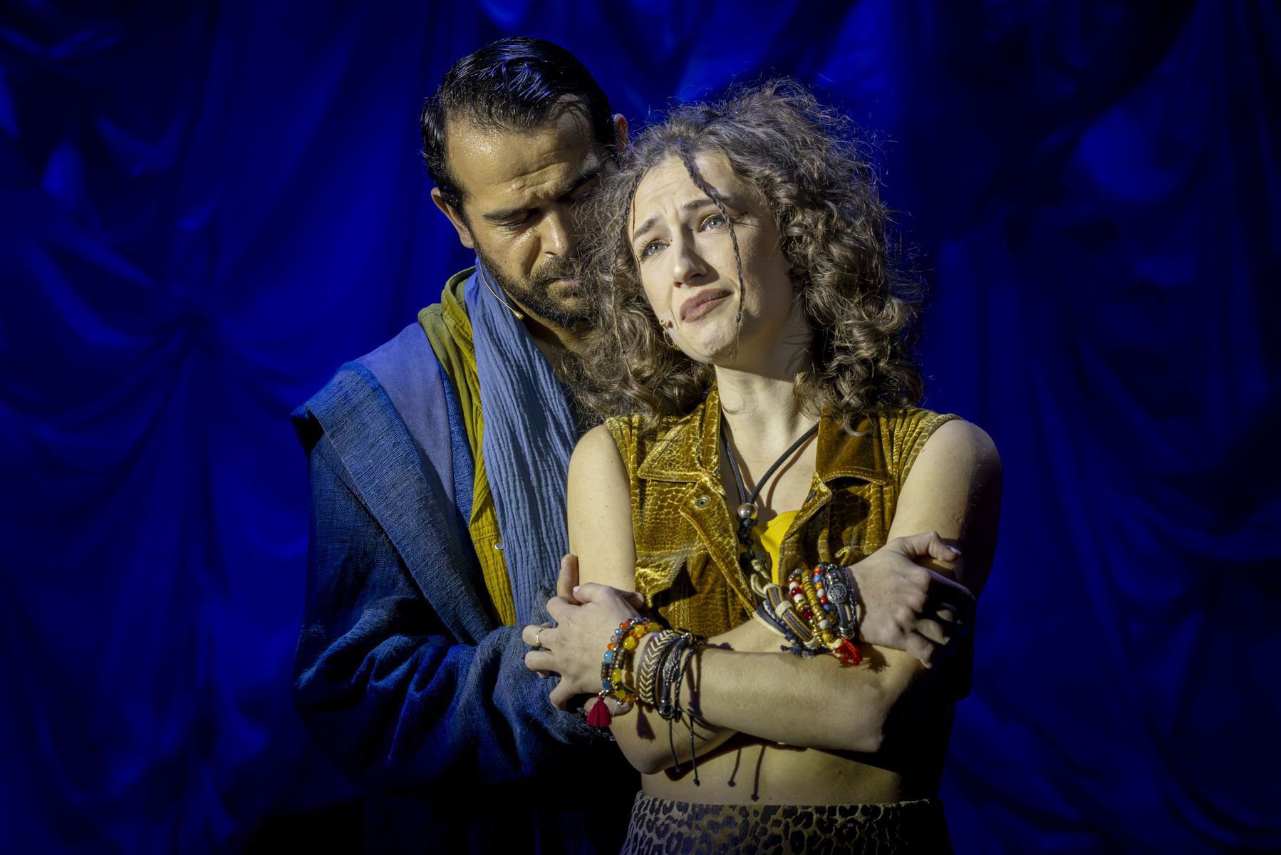 Lukáš Pišta a Petra Dubayová v muzikáli Mojžiš.