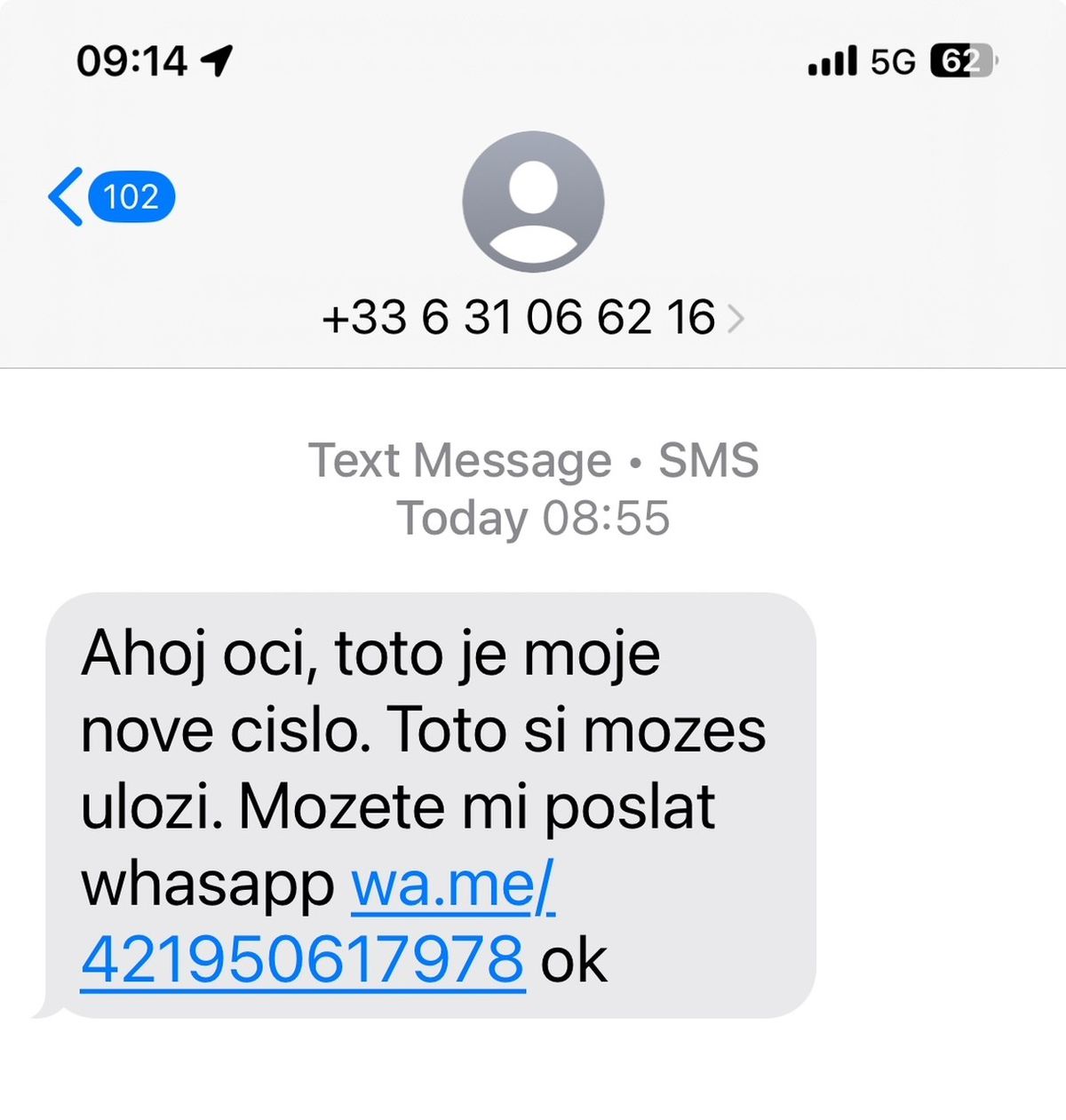 Falošná SMS