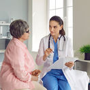 Doktorka, vyšetrenie, konzultácia, rakovina