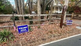 Advertising of candidates before the American elections.