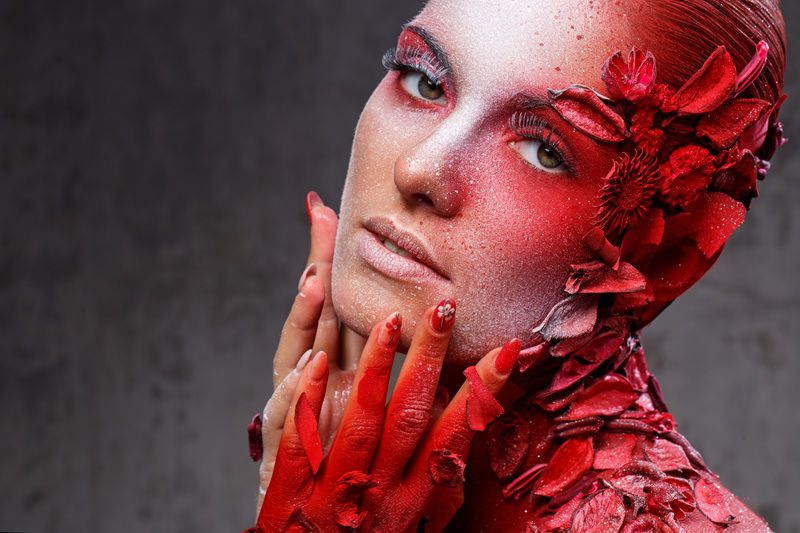 Beautiful, artistic makeup