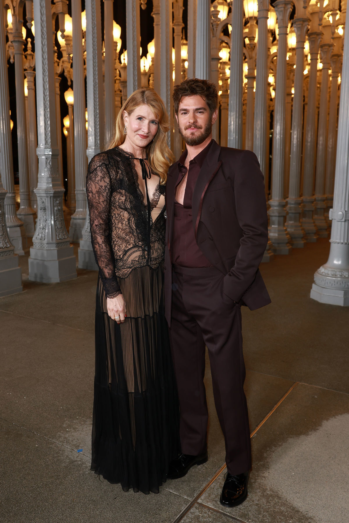 Herečka Laura Dern a herec Andrew Garfield,...