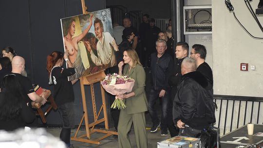 Ivana Gottová v zákulisí koncertu.