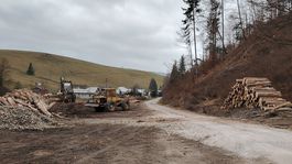 ťažba, drevo, Čierny Balog