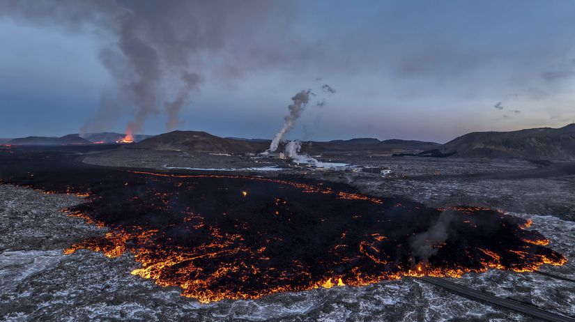 Island, sopka, Grindavik