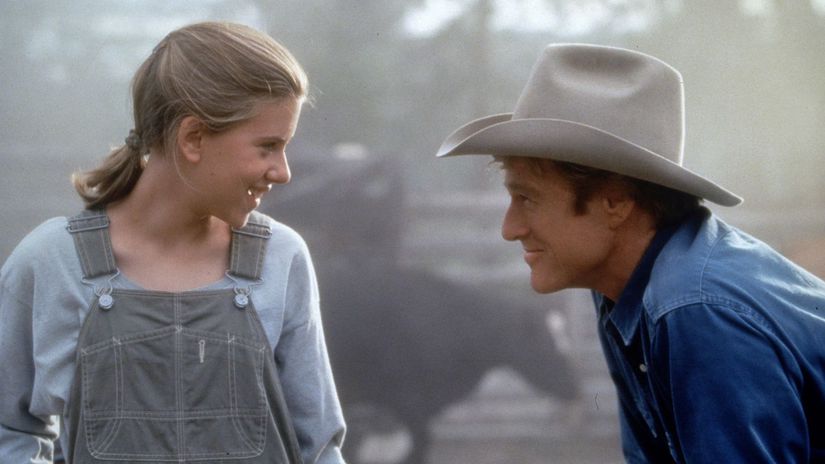 Scarlett Johansson a  Robert Redford vo filme...