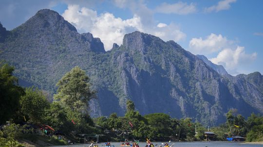 Rieka Namsong, Vang Vieng, Laos